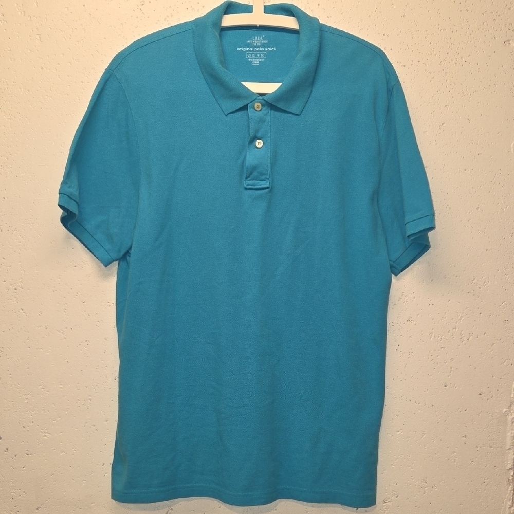 H&M Turquoise Short Sleeve Polo Shirt (XL)